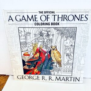 Game Of Thrones Adult Coloring Book-3 Pages Are Used Bantam Books